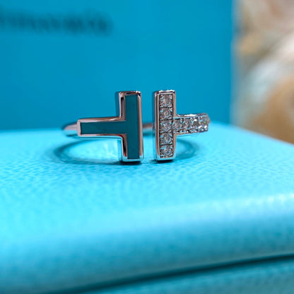 [Clover Jewelry] WIRE TURQUOISE DIAMOND RING SILVER