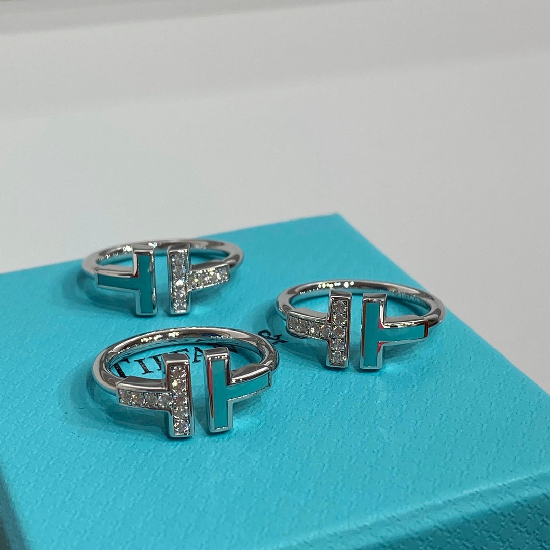 [Clover Jewelry] WIRE TURQUOISE DIAMOND RING SILVER