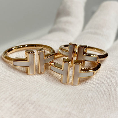 [Clover Jewelry] WIRE MOP RING PINK GOLD