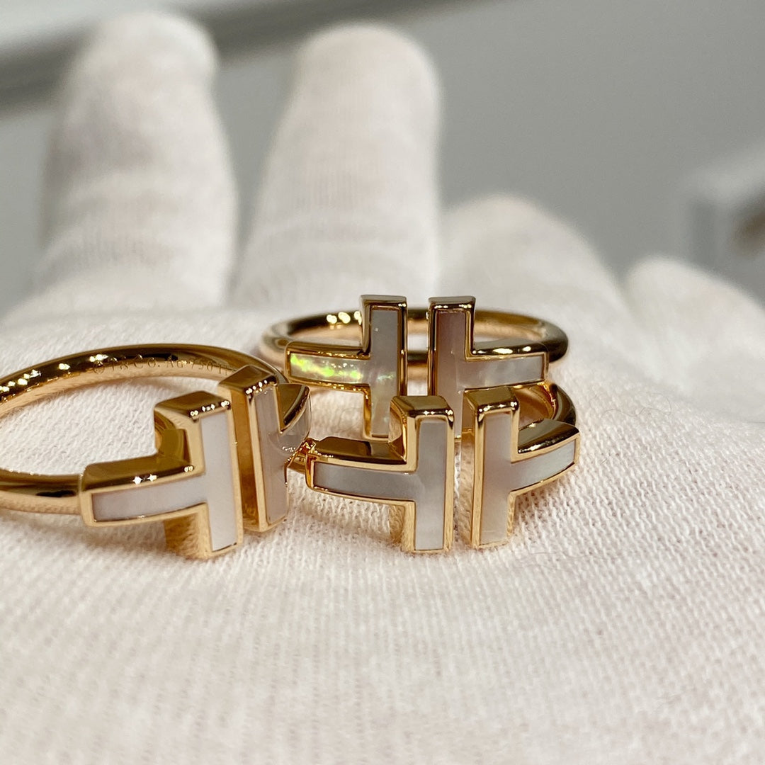 [Clover Jewelry] WIRE MOP RING PINK GOLD