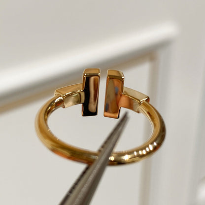 [Clover Jewelry] WIRE MOP RING PINK GOLD