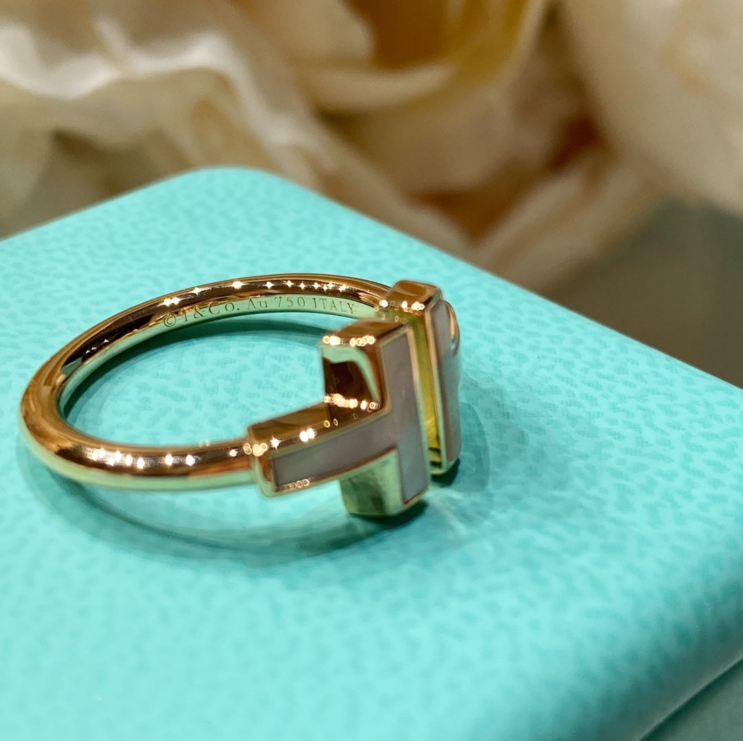[Clover Jewelry] WIRE MOP RING PINK GOLD