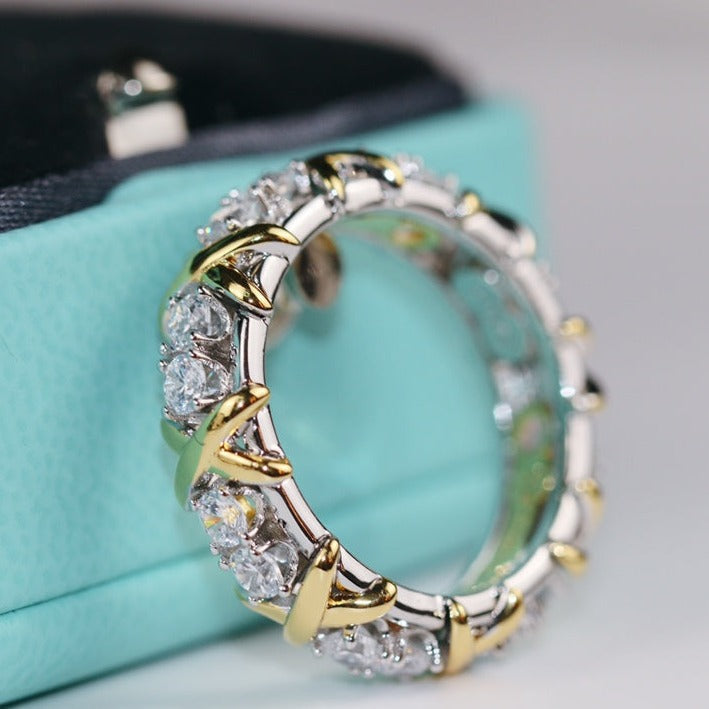 [Clover Jewelry]SIXTEEN STONE RING GOLD