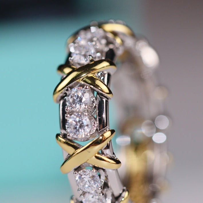 [Clover Jewelry]SIXTEEN STONE RING GOLD