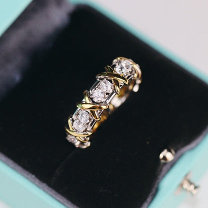 [Clover Jewelry]SIXTEEN STONE RING GOLD
