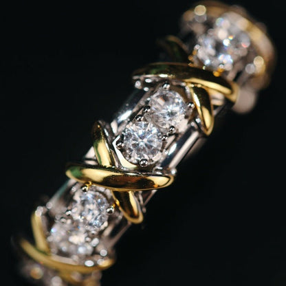[Clover Jewelry]SIXTEEN STONE RING GOLD