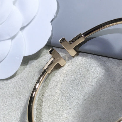 [Clover Jewelry]T BRACELET PINK GOLD 1.8MM DIAMOND