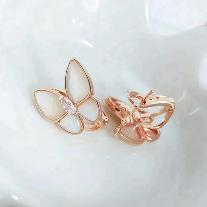 [⭐Clover Jewelry]BUTTERFLY MOP DIAMOND EARRINGS