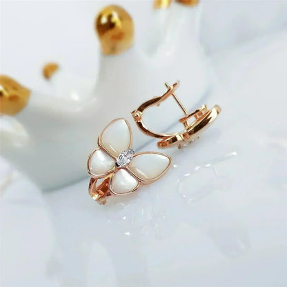 [⭐Clover Jewelry]BUTTERFLY MOP DIAMOND EARRINGS