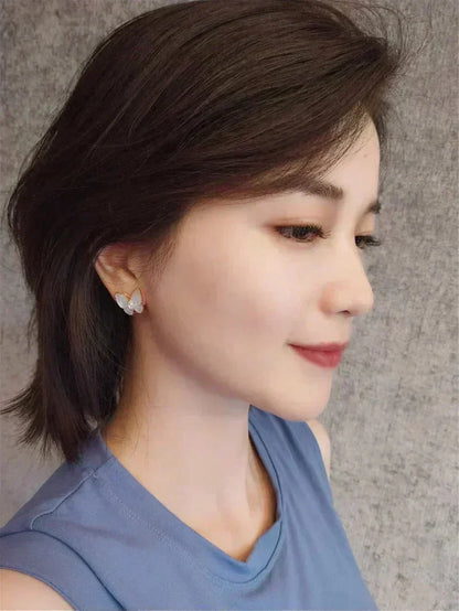 [⭐Clover Jewelry]BUTTERFLY MOP DIAMOND EARRINGS