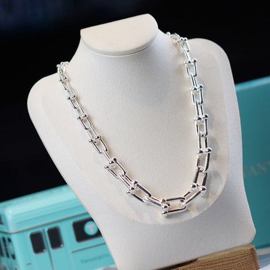 [Clover Jewelry]HARDWEAR LINK SILVER NECKLACE