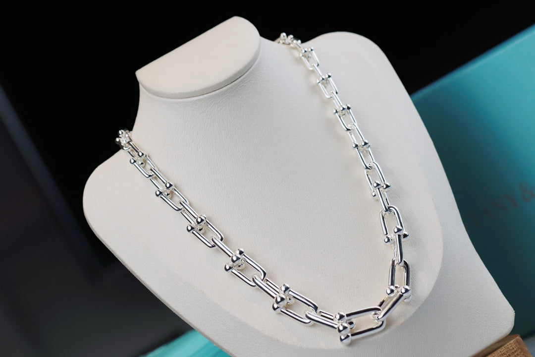 [Clover Jewelry]HARDWEAR LINK SILVER NECKLACE
