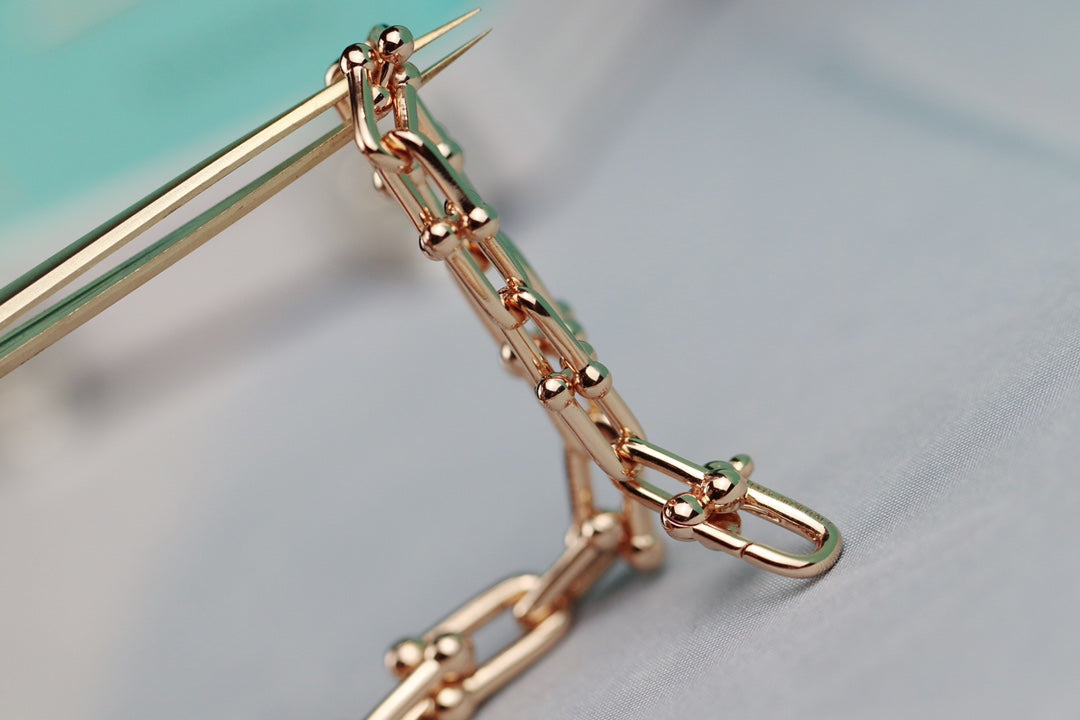 [Clover Jewelry]HARDWEAR LINK GOLD NECKLACE