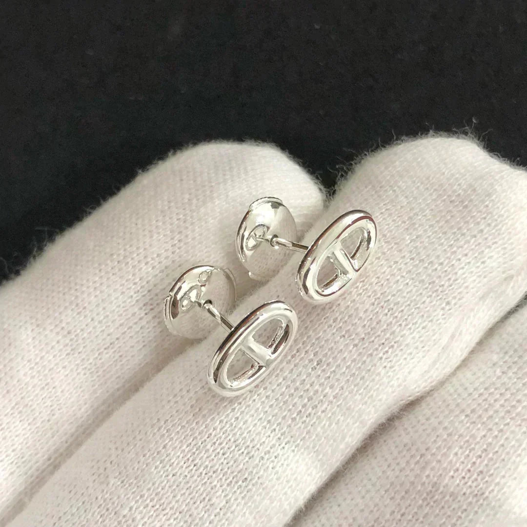 [⭐Clover Jewelry]CHAINE SMALL EARRINGS GOLD AND SILVER