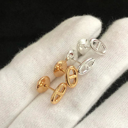 [⭐Clover Jewelry]CHAINE SMALL EARRINGS GOLD AND SILVER