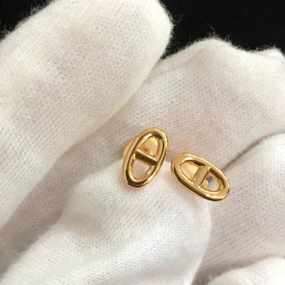 [⭐Clover Jewelry]CHAINE SMALL EARRINGS GOLD AND SILVER