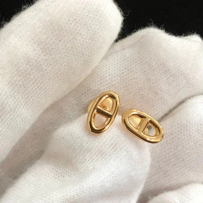 [⭐Clover Jewelry]CHAINE SMALL EARRINGS GOLD AND SILVER