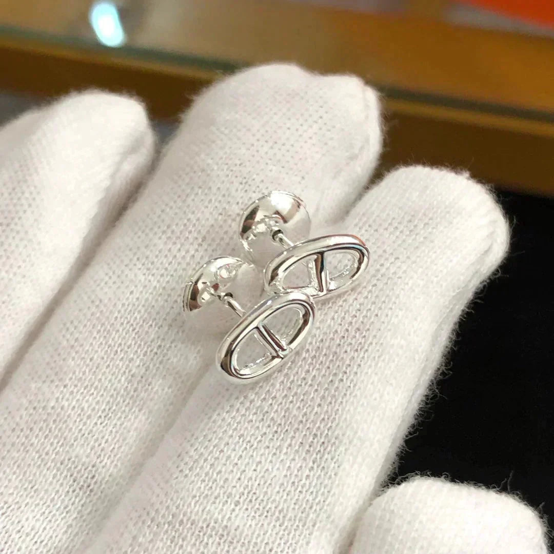 [⭐Clover Jewelry]CHAINE SMALL EARRINGS GOLD AND SILVER