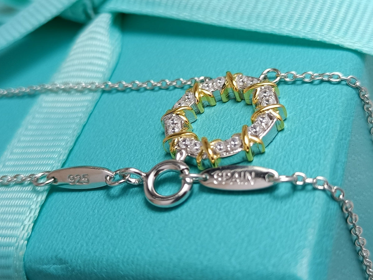 [Clover Jewelry]SIXTEEN STONE NECKLACE GOLD