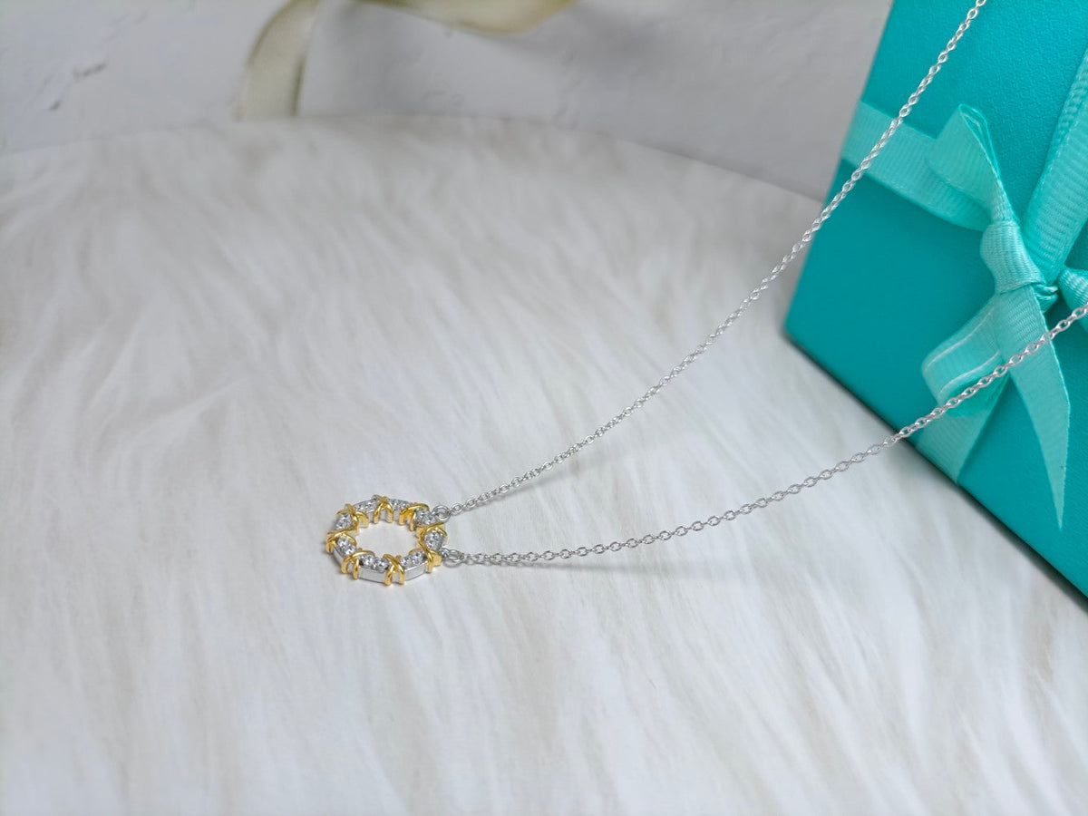 [Clover Jewelry]SIXTEEN STONE NECKLACE GOLD
