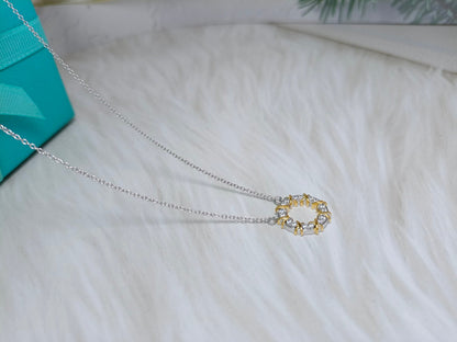 [Clover Jewelry]SIXTEEN STONE NECKLACE GOLD