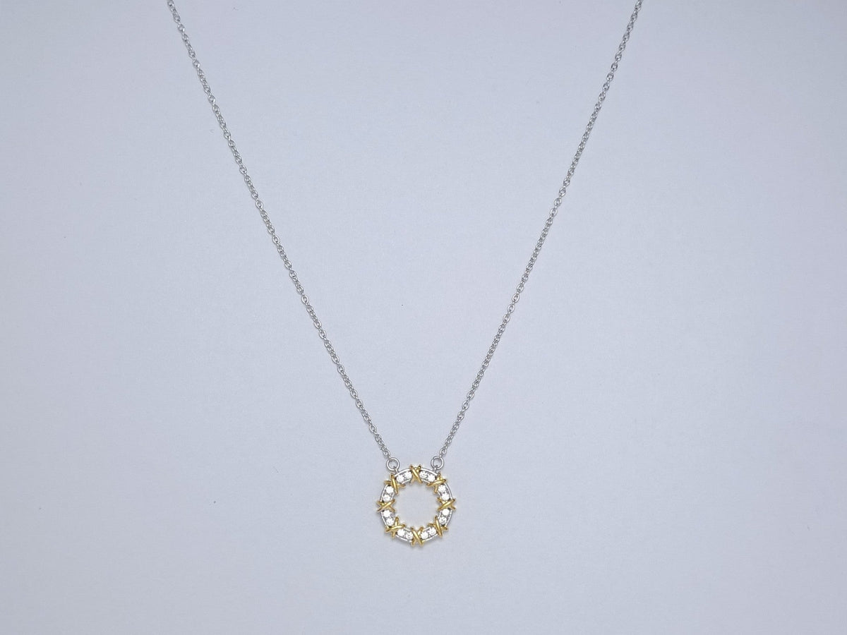 [Clover Jewelry]SIXTEEN STONE NECKLACE GOLD