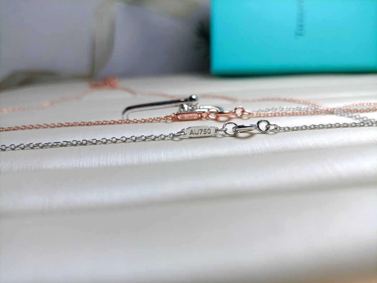 [Clover Jewelry]HARDWEAR DROP DOUBLE LINK PEDANT NECKLACE