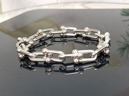 [Clover Jewelry]HARDWEAR BRACELET PINK GOLD AND SILVER DIAMOND