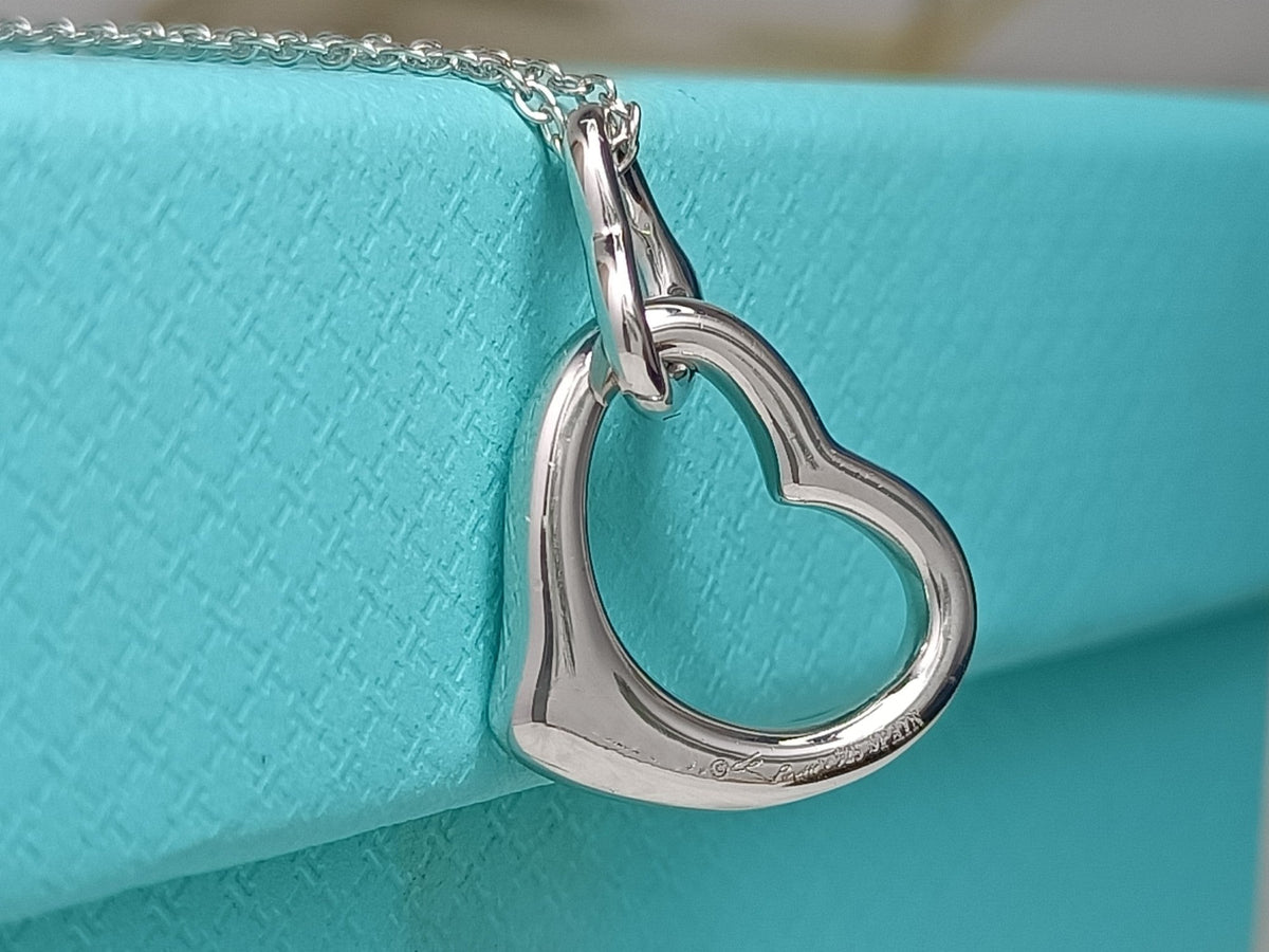 [Clover Jewelry]DOUBLE HEART SILVER NECKLACE
