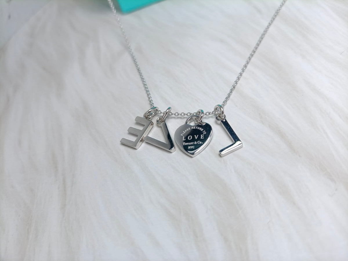 [Clover Jewelry]LOVE TEXT PEDANT NECKLACE