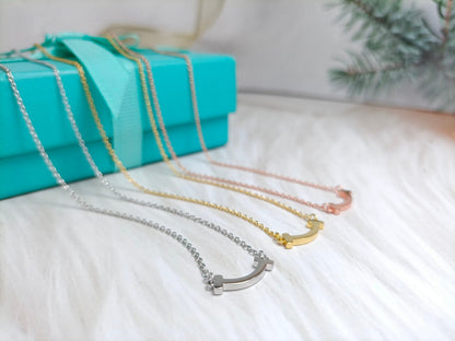 [Clover Jewelry]MINI SMILE PEDANT NECKLACE