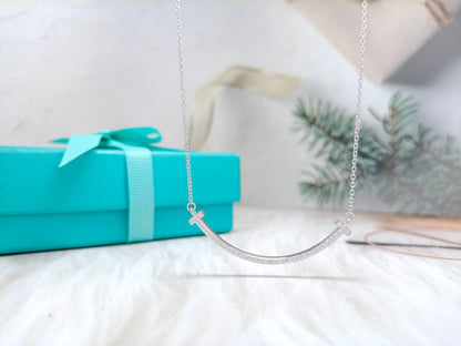 [Clover Jewelry]BIG SMILE PEDANT DIAMOND NECKLACE