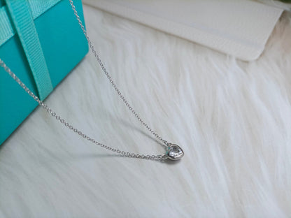 [Clover Jewelry]HEART BIG DIAMOND NECKLACE