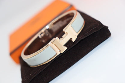 [⭐Clover Jewelry]H LIGHT BLUE BRACELET