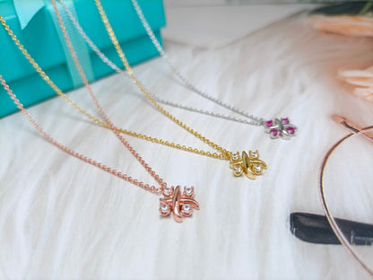 [Clover Jewelry]PINWHEEL NECKLACE DIAMOND
