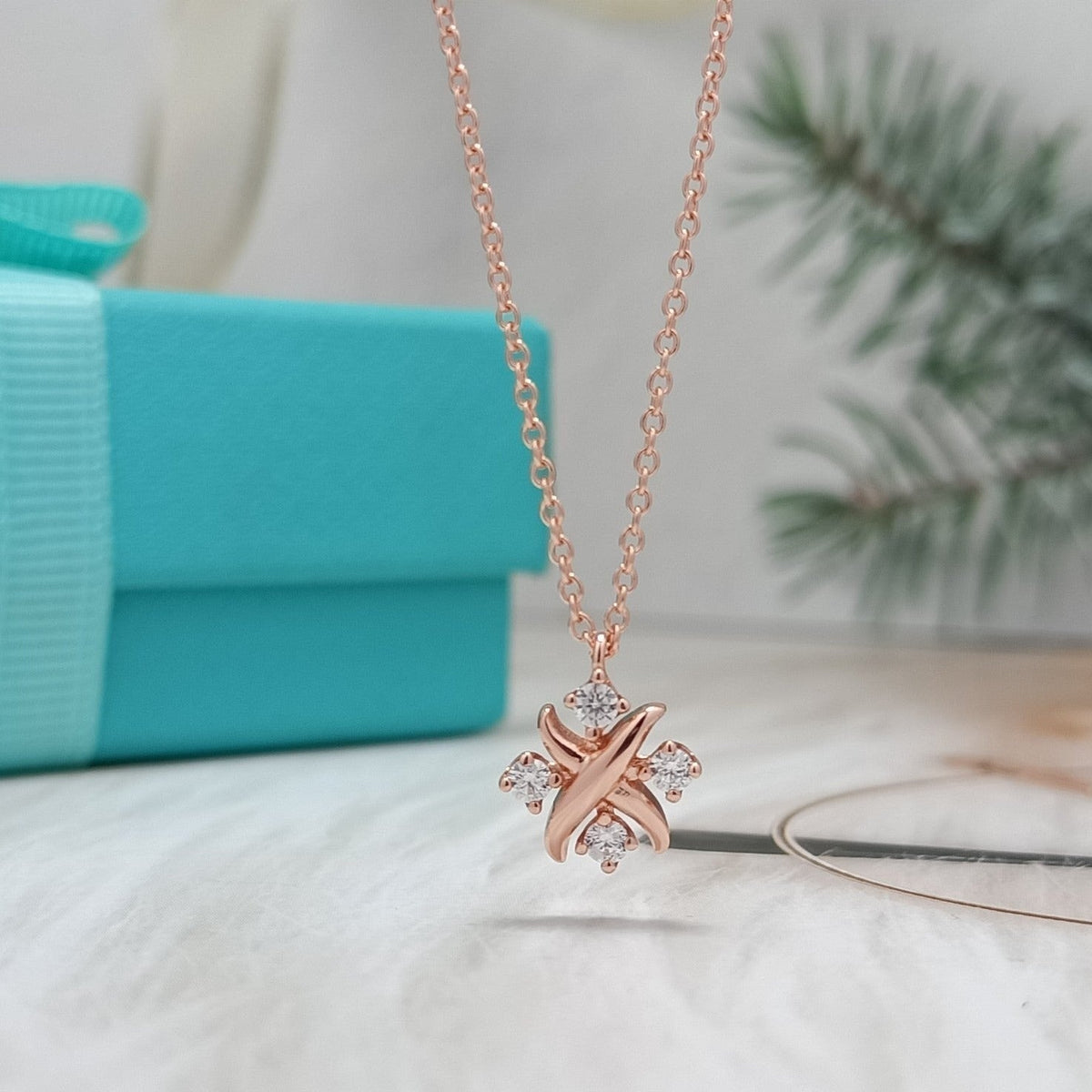 [Clover Jewelry]PINWHEEL NECKLACE DIAMOND