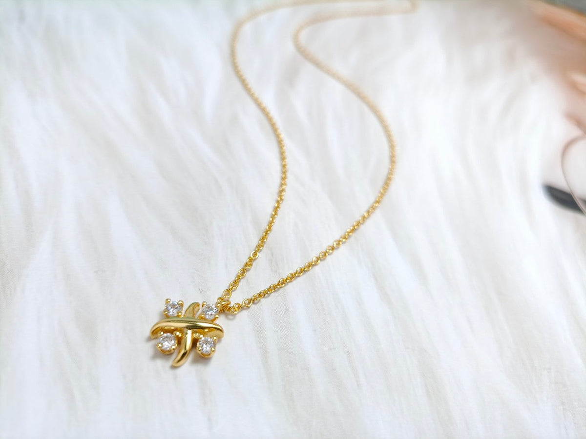 [Clover Jewelry]PINWHEEL NECKLACE DIAMOND
