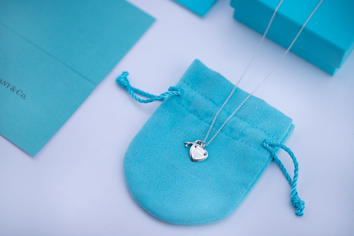 [Clover Jewelry]KEY AND HEART SILVER NECKLACE