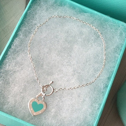 [Clover Jewelry]LOVE HEART BLUE BRACELET