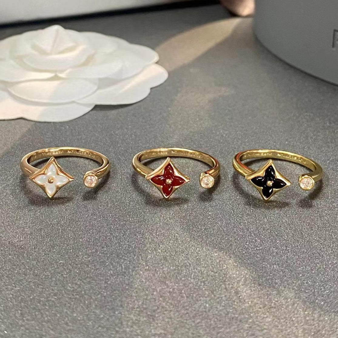 [⭐Clover Jewelry]STAR 1 DIAMOND OPEN RING