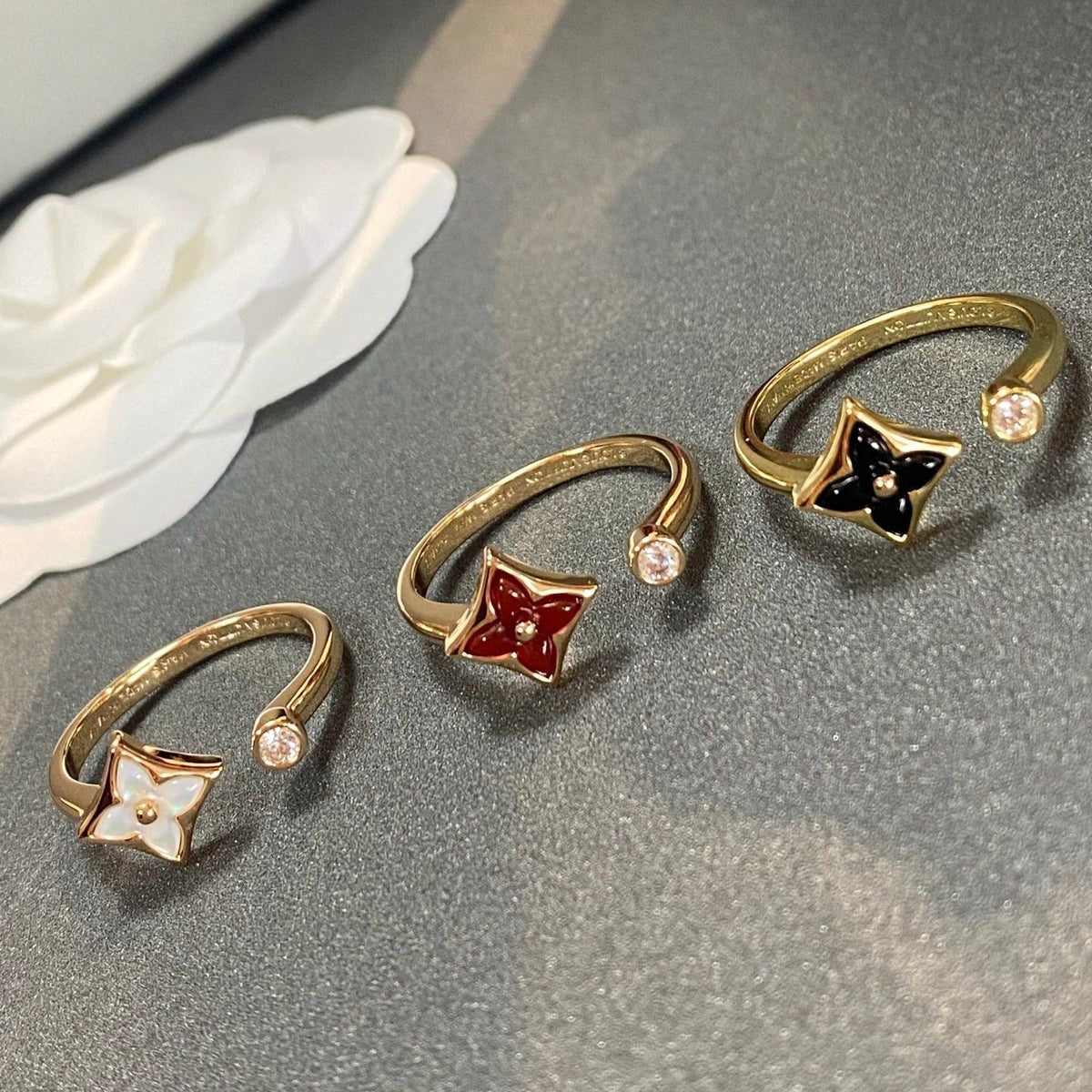 [⭐Clover Jewelry]STAR 1 DIAMOND OPEN RING