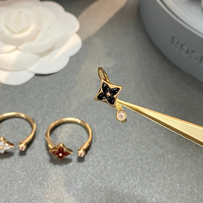 [⭐Clover Jewelry]STAR 1 DIAMOND OPEN RING