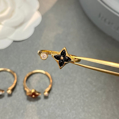 [⭐Clover Jewelry]STAR 1 DIAMOND OPEN RING