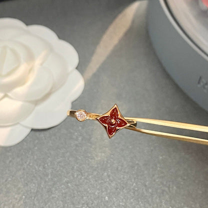 [⭐Clover Jewelry]STAR 1 DIAMOND OPEN RING