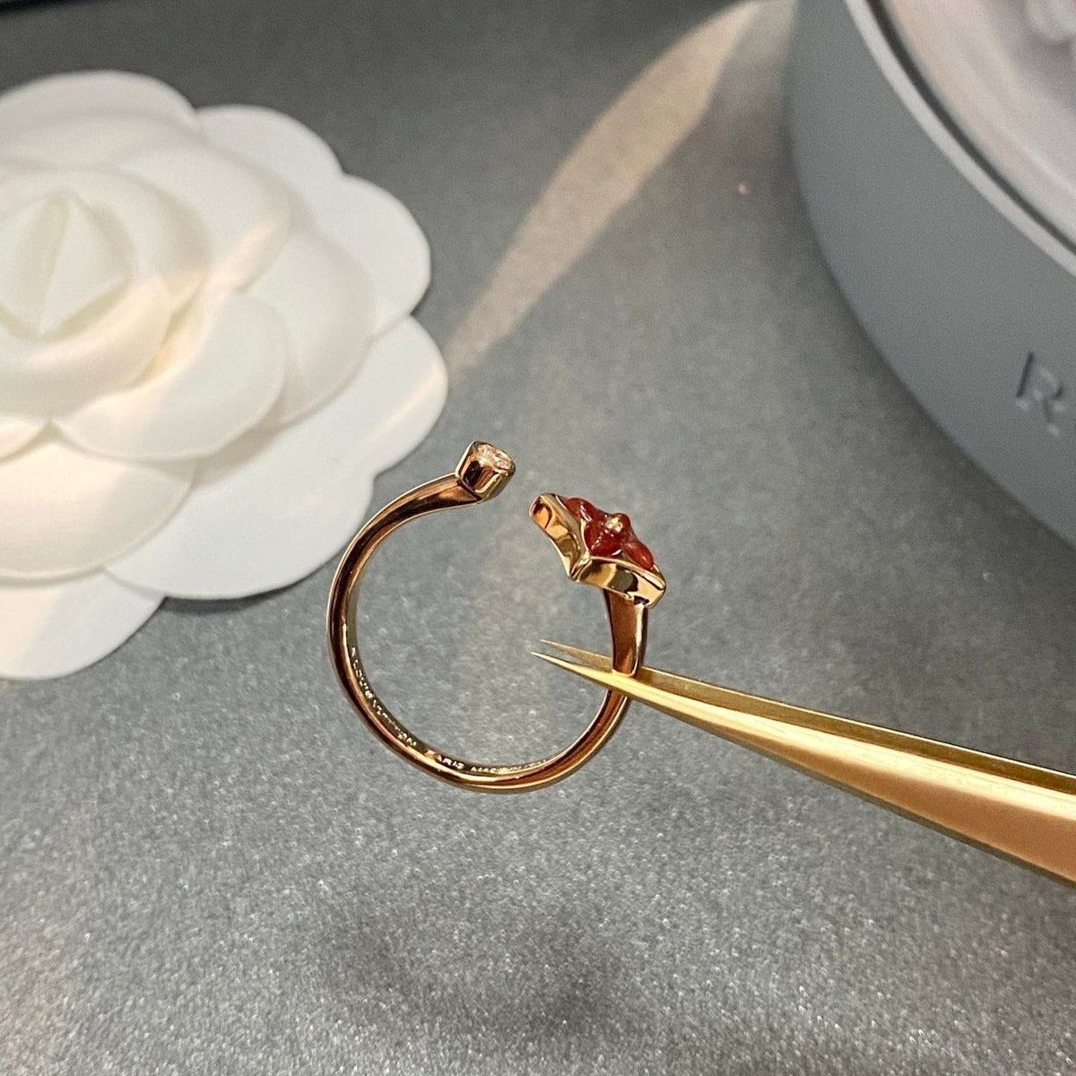 [⭐Clover Jewelry]STAR 1 DIAMOND OPEN RING