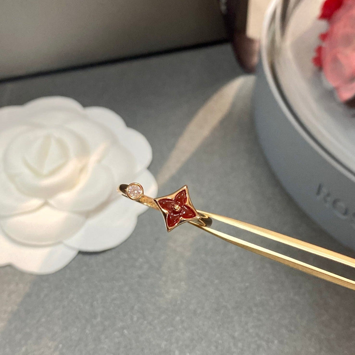 [⭐Clover Jewelry]STAR 1 DIAMOND OPEN RING