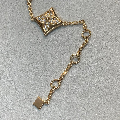 [⭐Clover Jewelry]STAR AND SUN 4 MOTIFS GOLD DIAMONDS BRACELET
