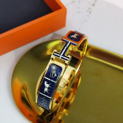 [⭐Clover Jewelry]H COUVERTURES DARK BLUE BRACELET