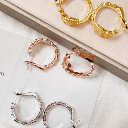 [⭐Clover Jewelry]SERPENTI EARRINGS DIAMOND