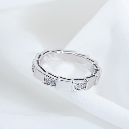 [⭐Clover Jewelry]SERPENTI RING SILVER  3MM